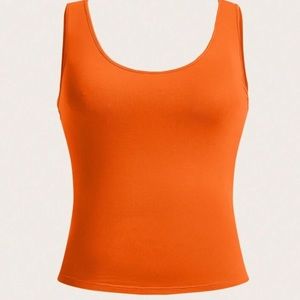 Super stretchy orange tank top